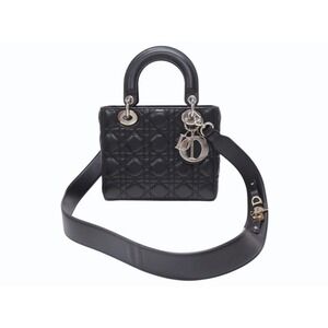 Christian Dior Lady Bag Cannage Black